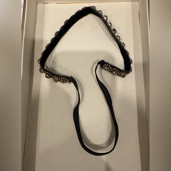Embellished Black and Gold Headband - Picture 2 of 2